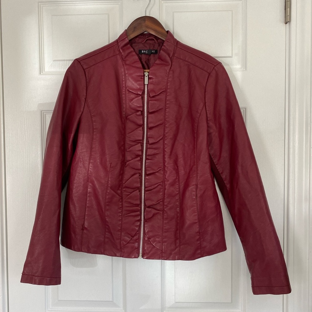 Faux leather jacket